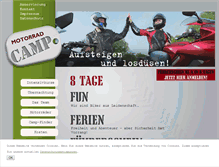 Tablet Screenshot of motorradcamp.de